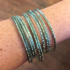 Teal Bangles