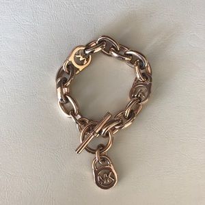 Michael kors (MK) chain link bracelet (rose gold)