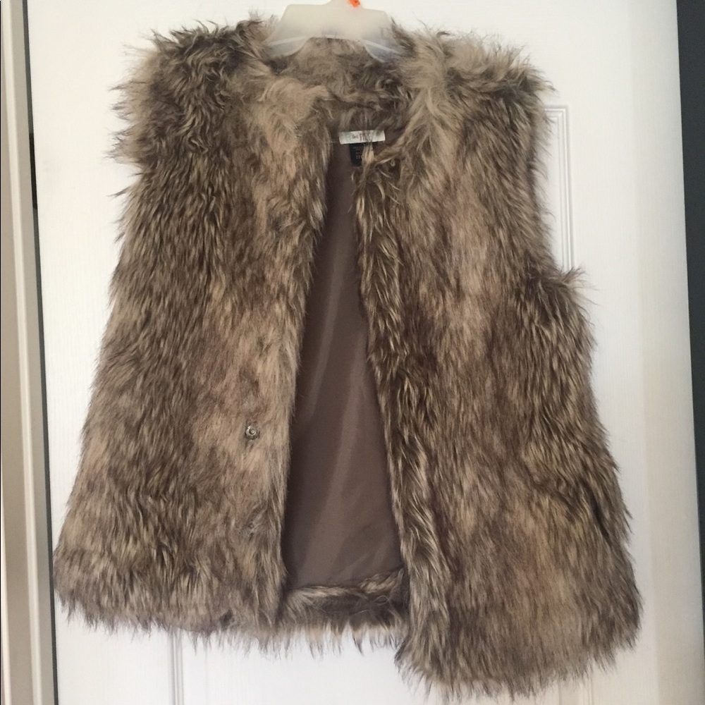Faux Fur Vest, Size Medium, Never Worn