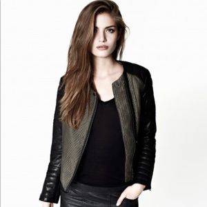 AllSaints Abel leather jacket.
