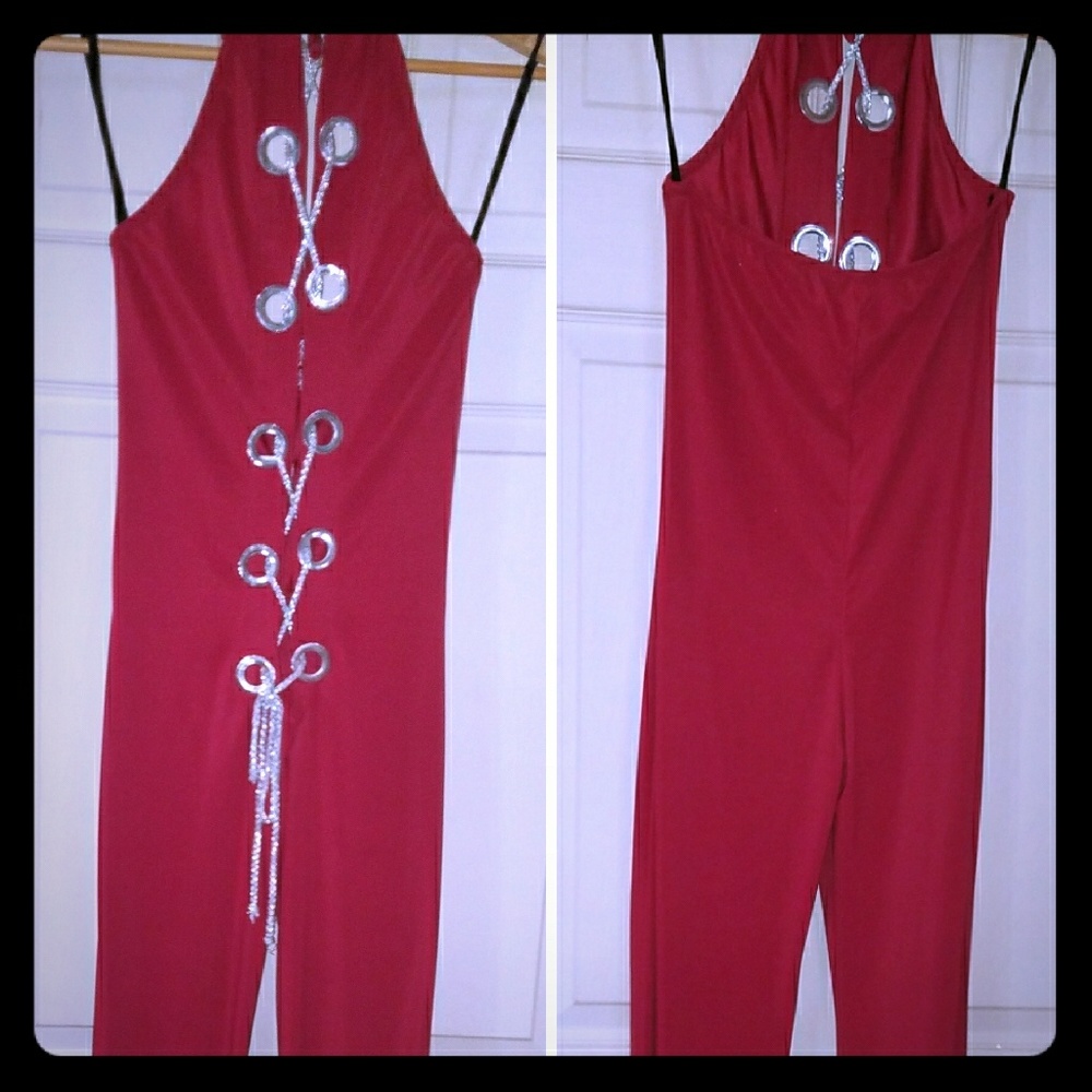 Red catsuit