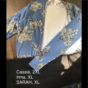 LuLaRoe NWT CASSIE, Sarah and Irma
