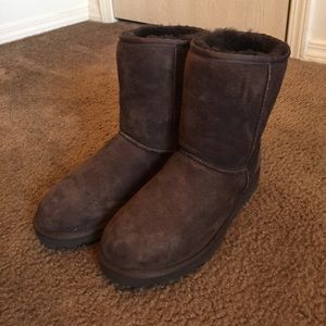 Short Chocolate Ugg boots