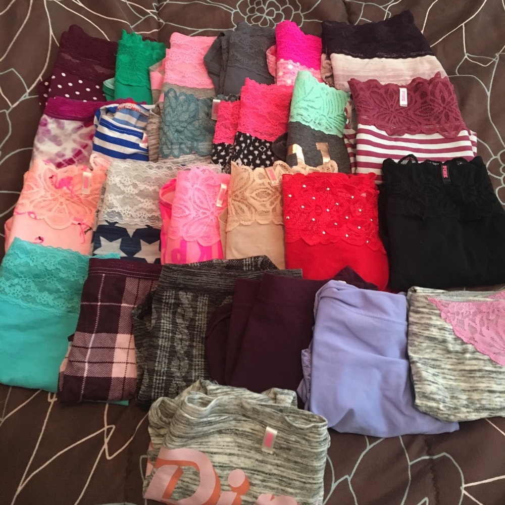 Lot of Victoria's Secret/ Pink panties- Size Large