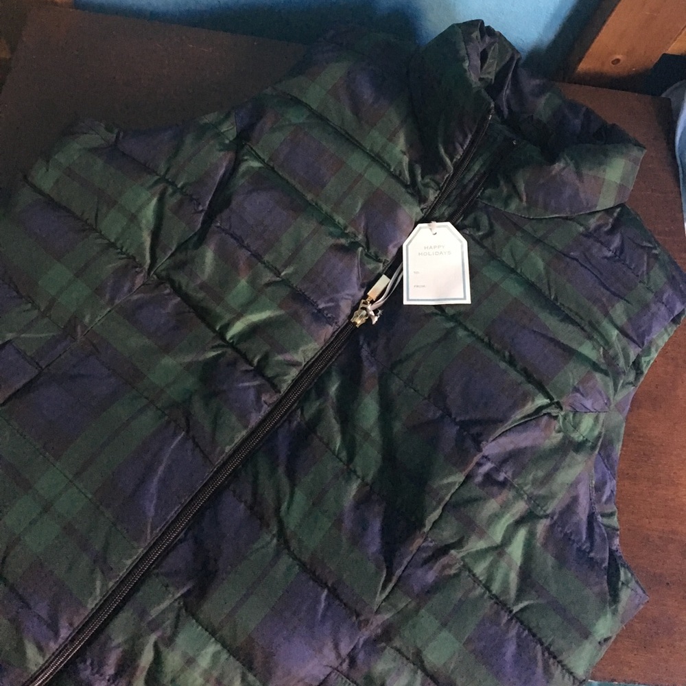Charity Club Plaid Vest