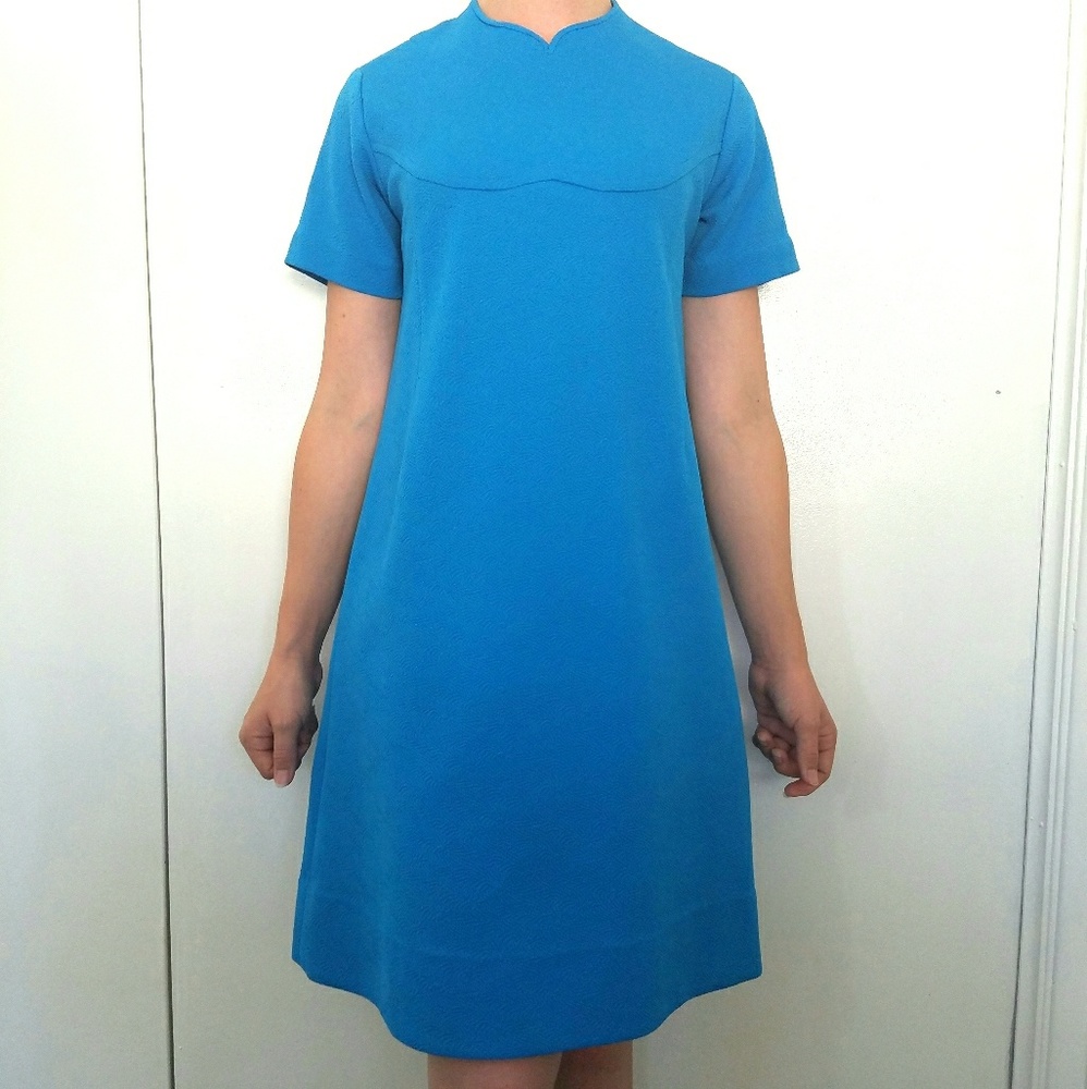 ‼️3 for $12‼️👗VINTAGE👗Mod Retro Short Sleeve Midi Dress
