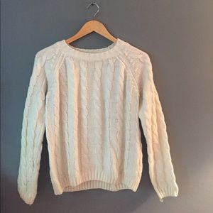 Off White Cable Knit Sweater