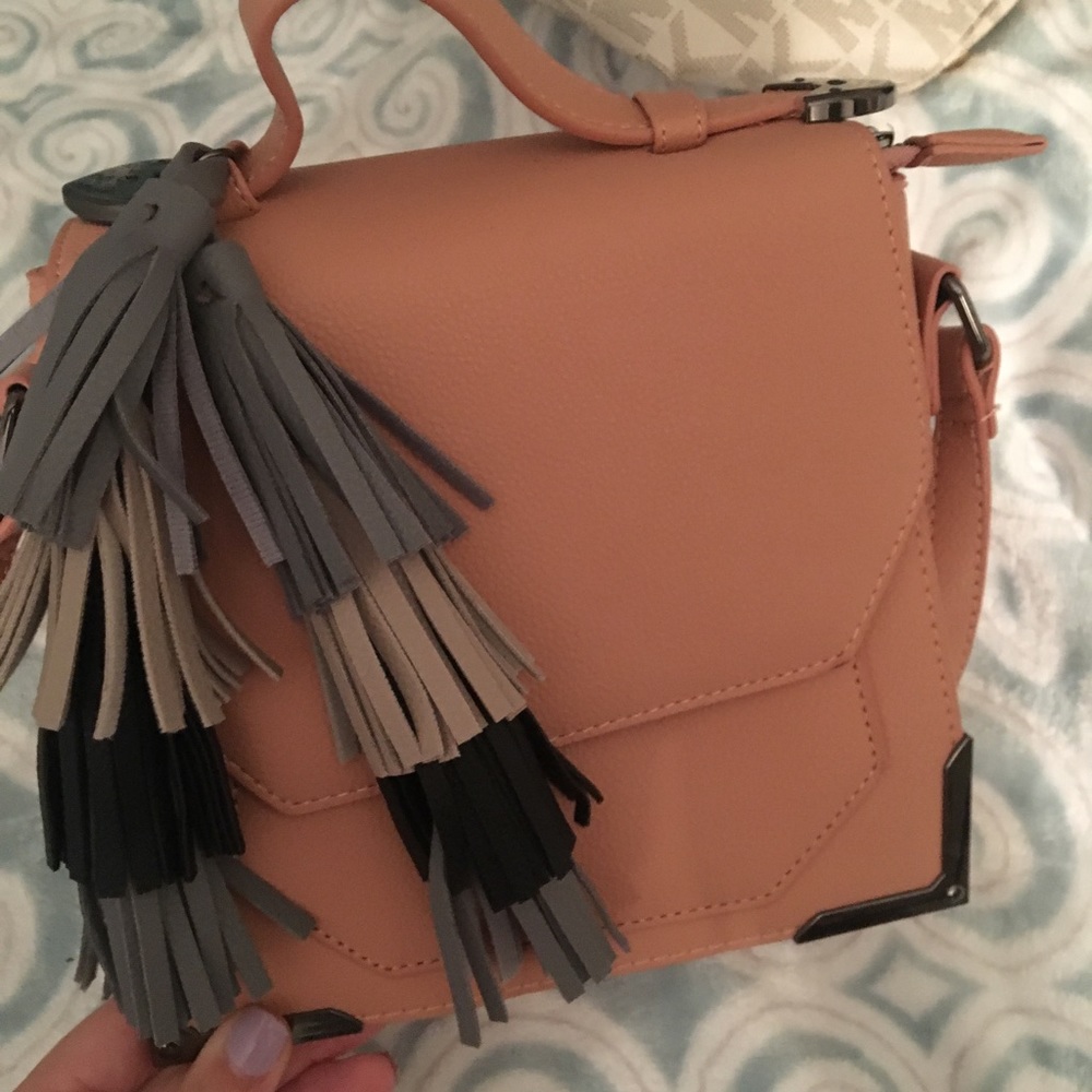 Fringe satchel purse