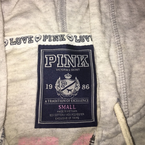 Victoria’s Secret PINK Zip-Up Hoodie Size S - Picture 3 of 3