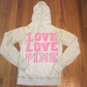 Victoria’s Secret PINK Zip-Up Hoodie Size S