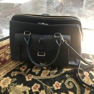 Zara Navy Work Bag