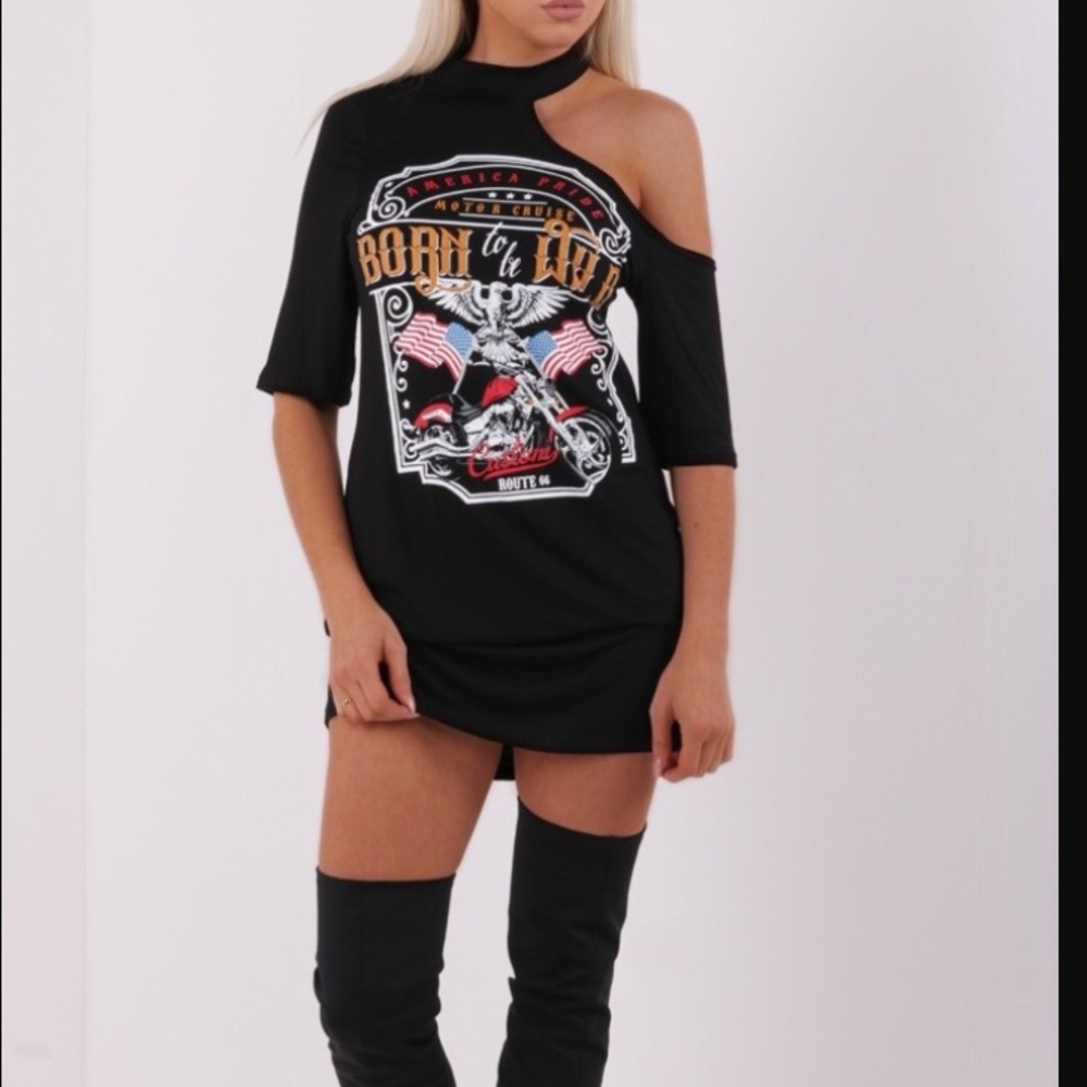 Born to be wild Tshirt Dress- Sexy Rockstar
