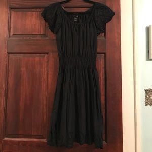 Black Eyelet Dress
