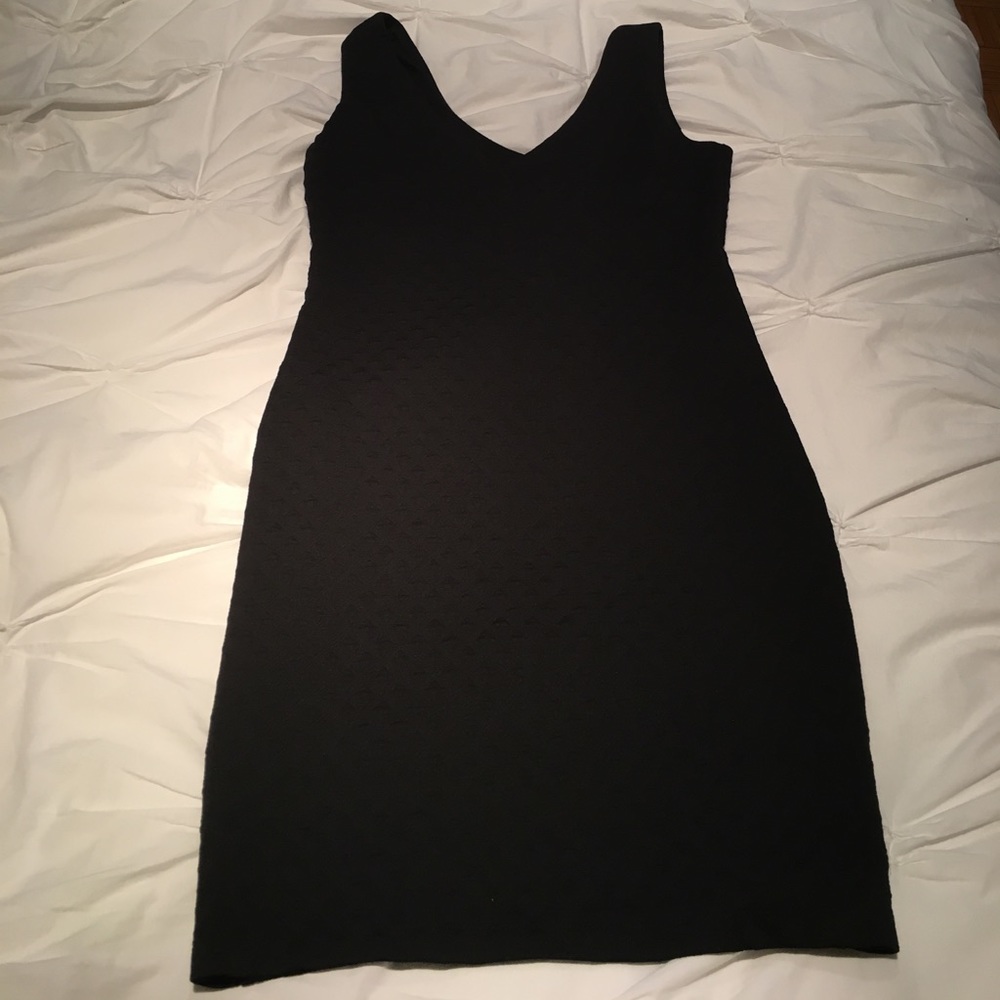 Aqua black dress