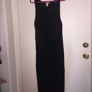 A cute long black dress!