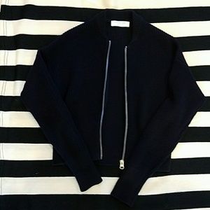 Everlane fisherman cotton zip cardigan xs