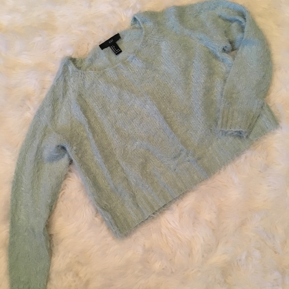 Eyelash knit sweater