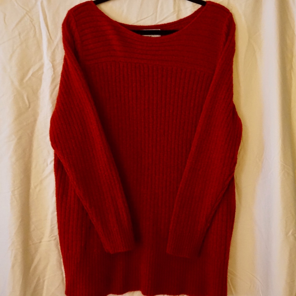 SALE!!! Red Cable Sweater