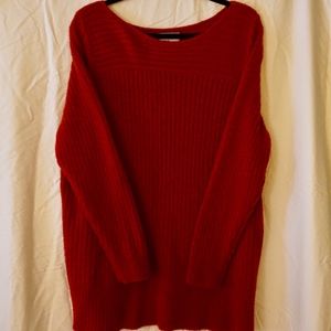 SALE!!! Red Cable Sweater