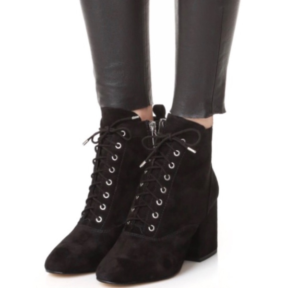 NIB Sam Edelman Tate Block Heel Bootie Black SZ 9