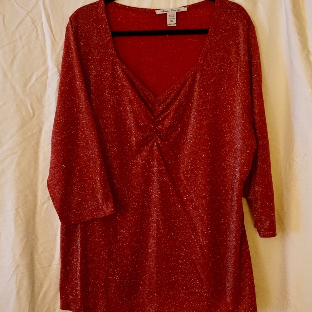 SALE!! Metallic Red American Rag Sweater