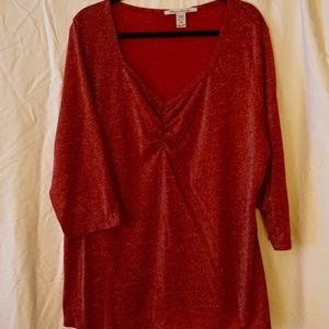 SALE!! Metallic Red American Rag Sweater