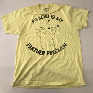 Pikachu is my partner Pokémon T-Shirt  size M