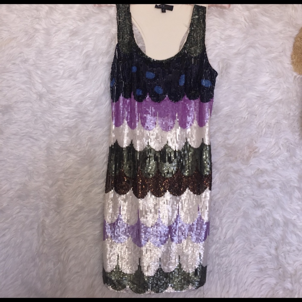 Multi Colored Sequined Dress