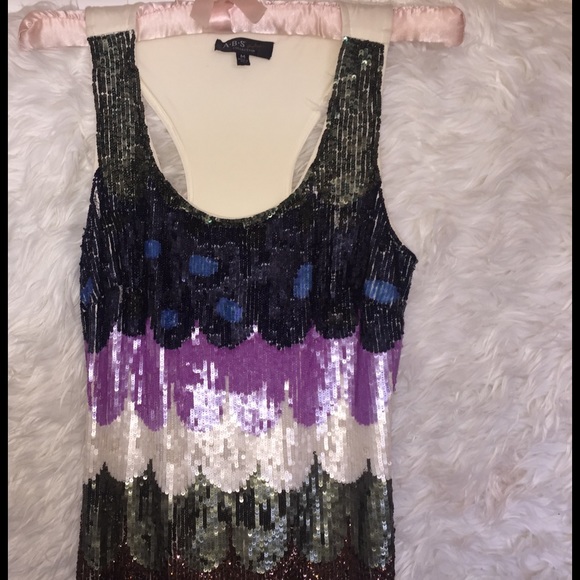 Multi Colored Sequined Dress - Picture 2 of 4