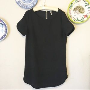 Black shift dress