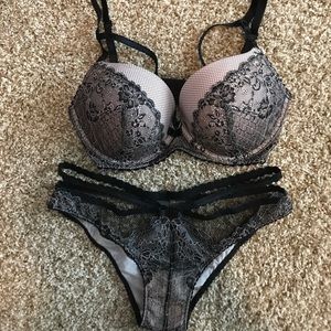 Victoria's Secret strappy bra and panty set