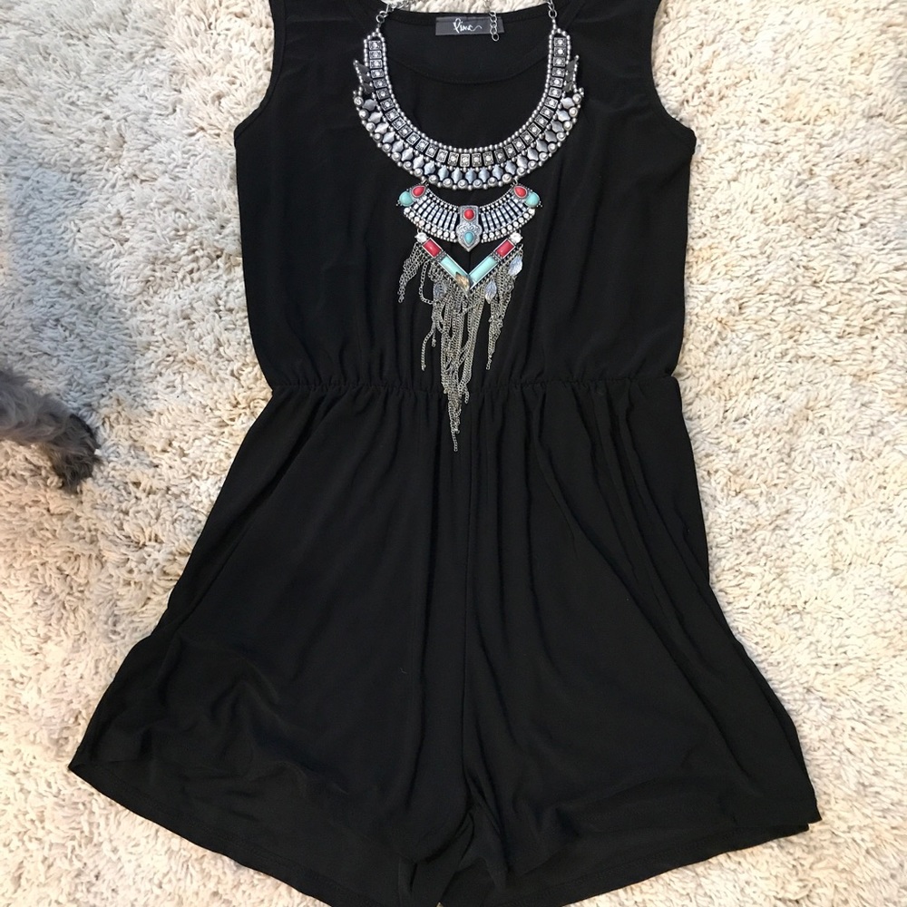 Stretchy black Romper