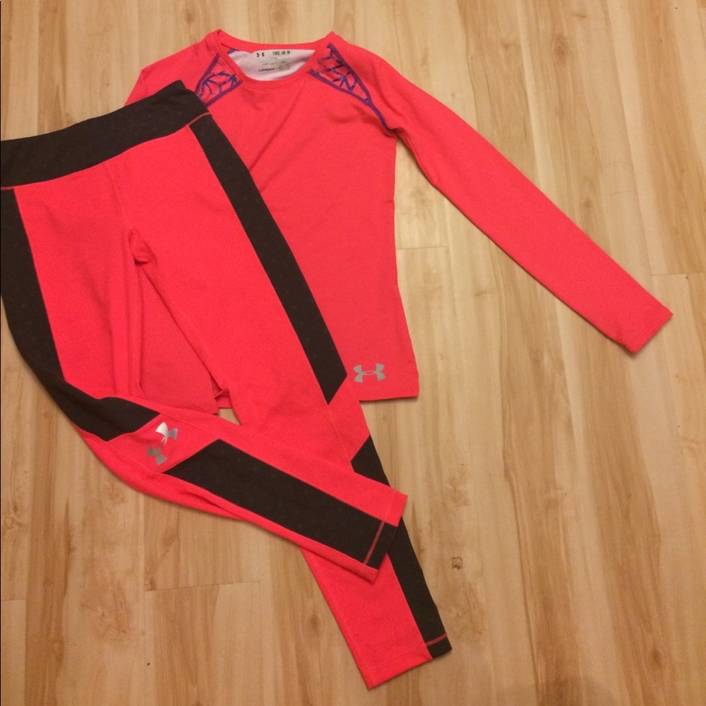 Under Armour Girl's sports set(T-shirt & leggings)