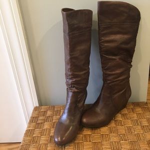 Steve Madden brown leather boots