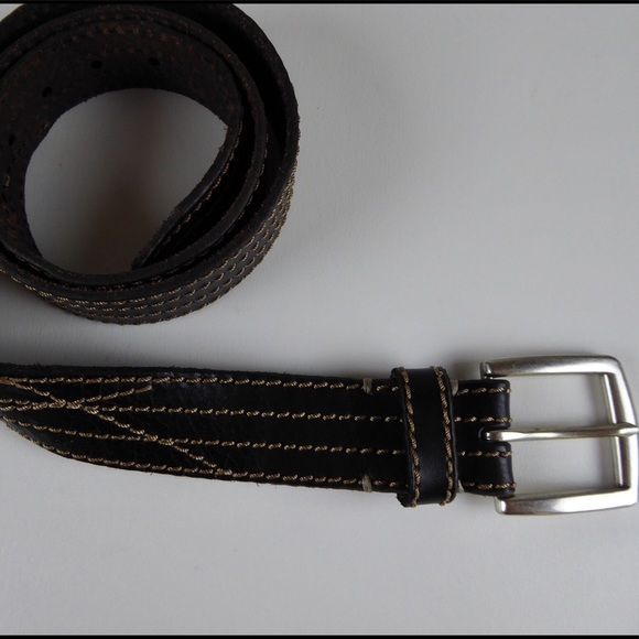 🍀 Lucky Brand Black Leather Belt "Frankie" NWT - Picture 2 of 6