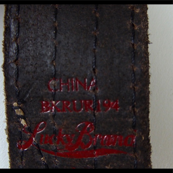 🍀 Lucky Brand Black Leather Belt "Frankie" NWT - Picture 4 of 6