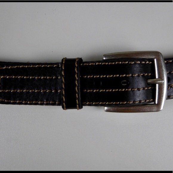 🍀 Lucky Brand Black Leather Belt "Frankie" NWT - Picture 5 of 6