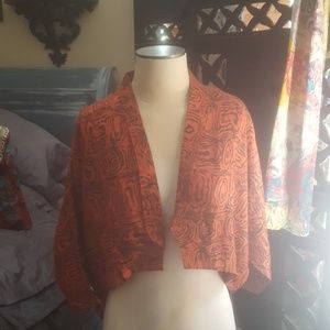 Vintage 80's Peekaboo Back Kimono