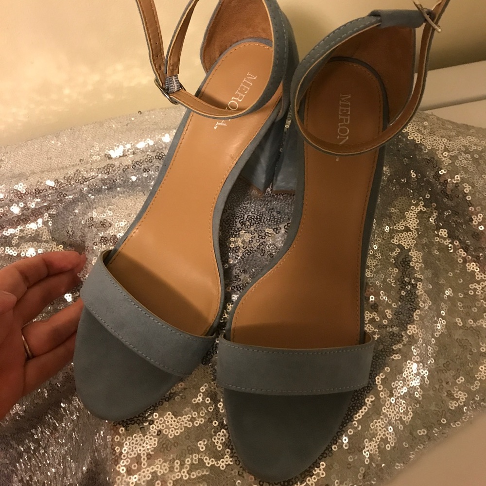 Blue merona high heels