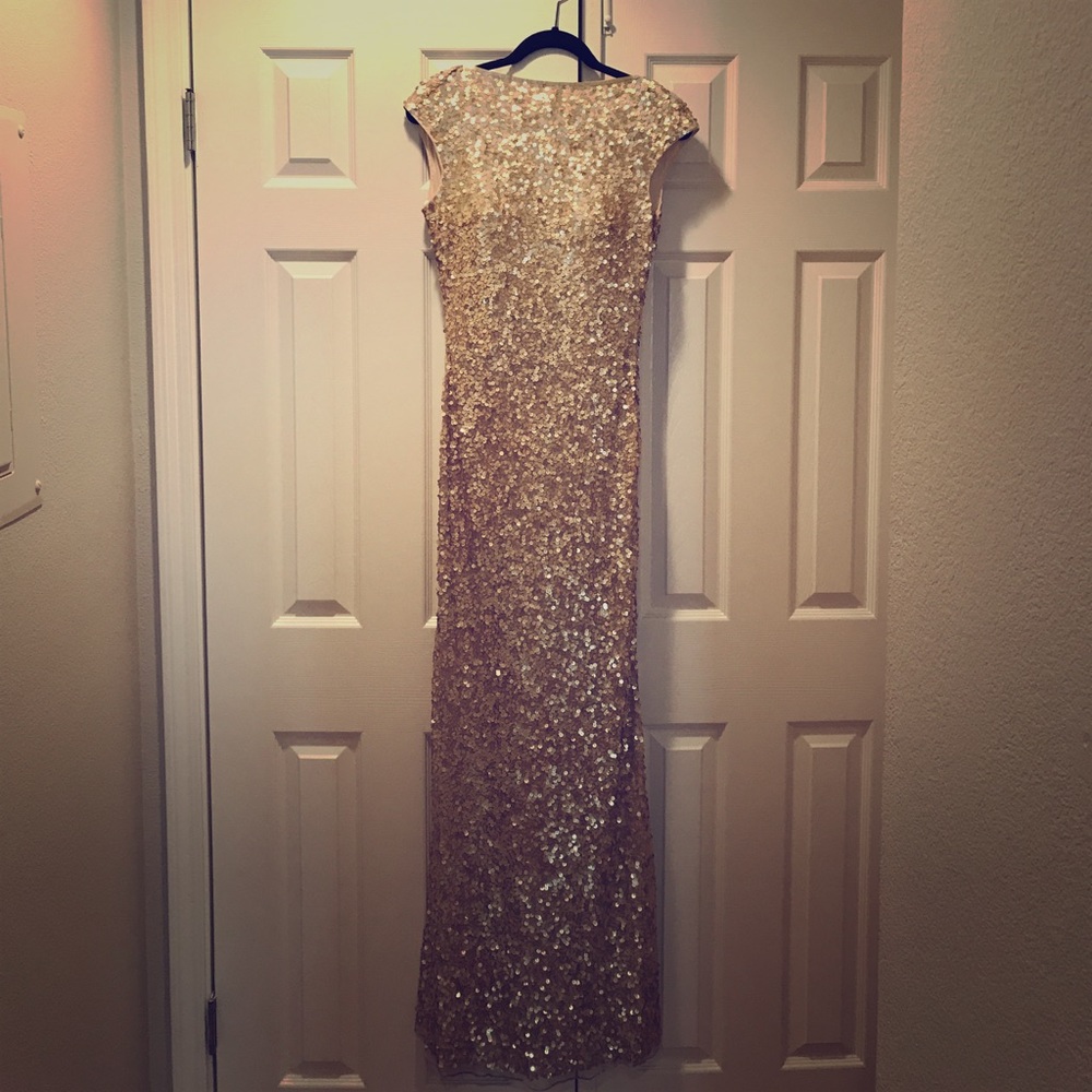 Primavera Gold Sequence Gown