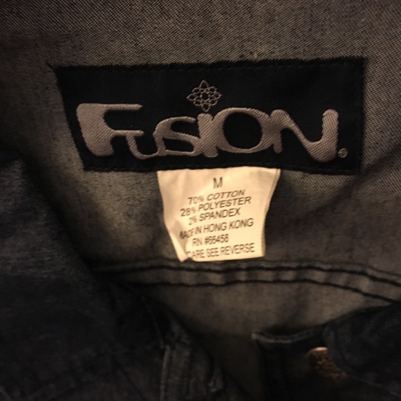 Stretch denim fitted jacket size Meduim - Picture 2 of 3