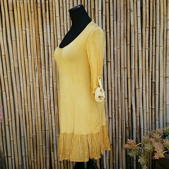 Goldenrod Bohemian Gypsy Dress from Italy! - Picture 4 of 8