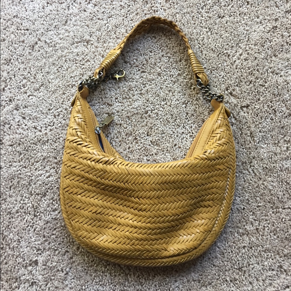Genuine leather shoulder bag