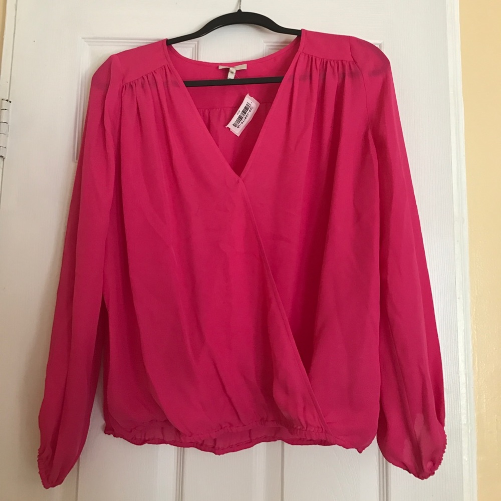 Hot pink blouse