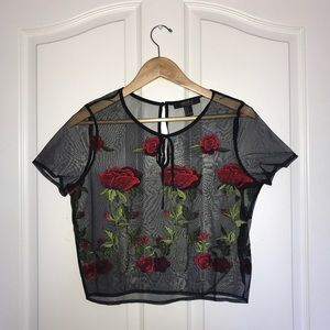 SHEER FOREVER 21 TOP SHEER FOREVER 21 TOP