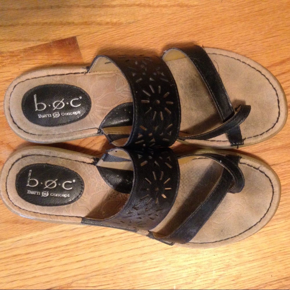 Born Concept b.o.c. Sandals Size 8 Black