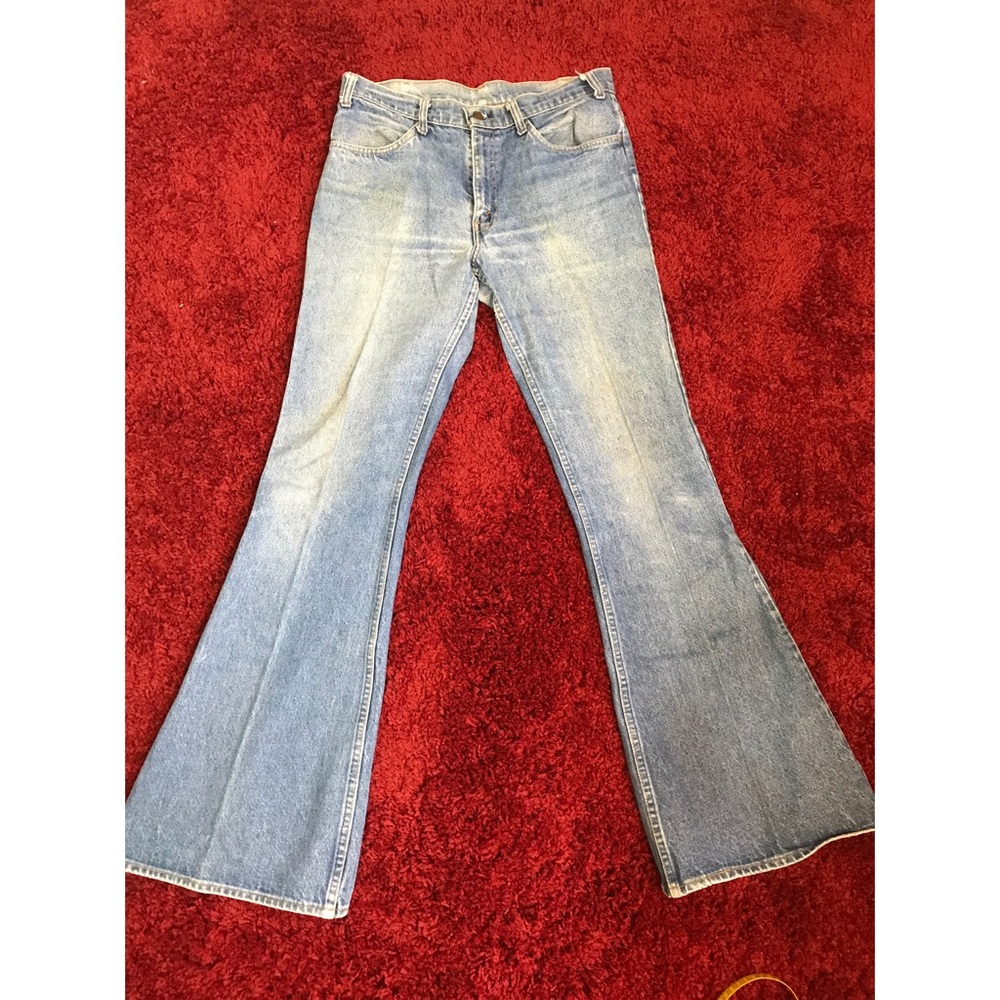 1970's Levi's Strauss high waisted bell bottoms.