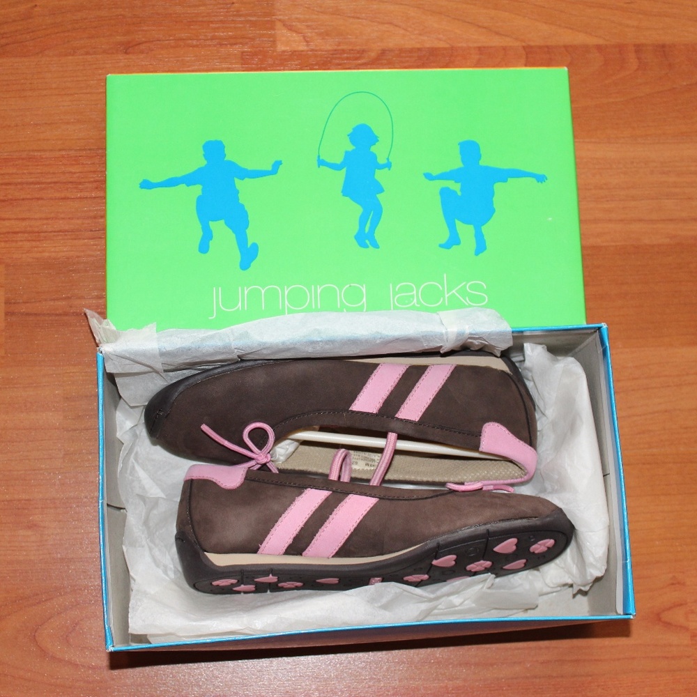 Jumping Jacks CHildren's Brown leather Shoes Sz 13