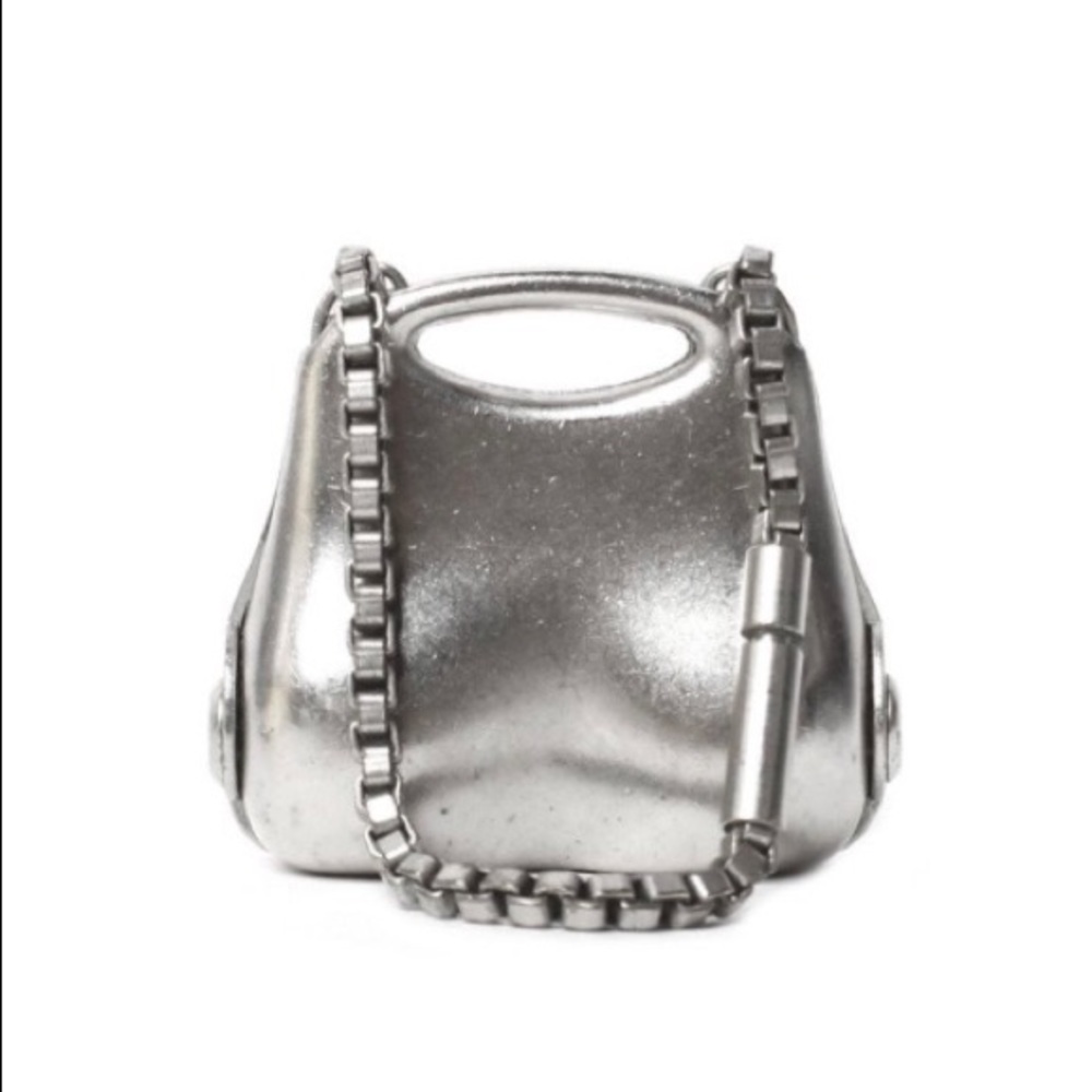 CHANEL SILVER KEYCHAIN