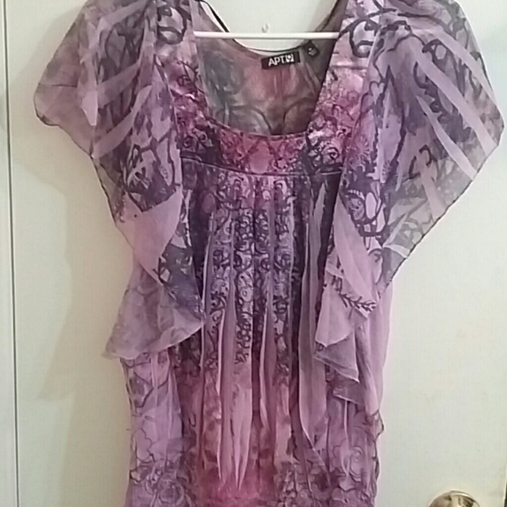 Apt.9 LADIES sheer top